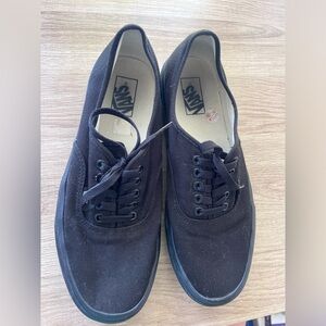 Men’s Black Vans- Only worn a few times- Men’s size 10.5 Women’s 12.